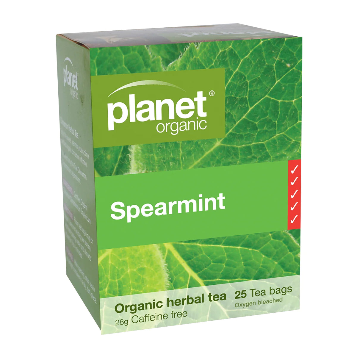 Planet Organic Herbal Tea Spearmint 25 tea bags — The Gluten Free Hub
