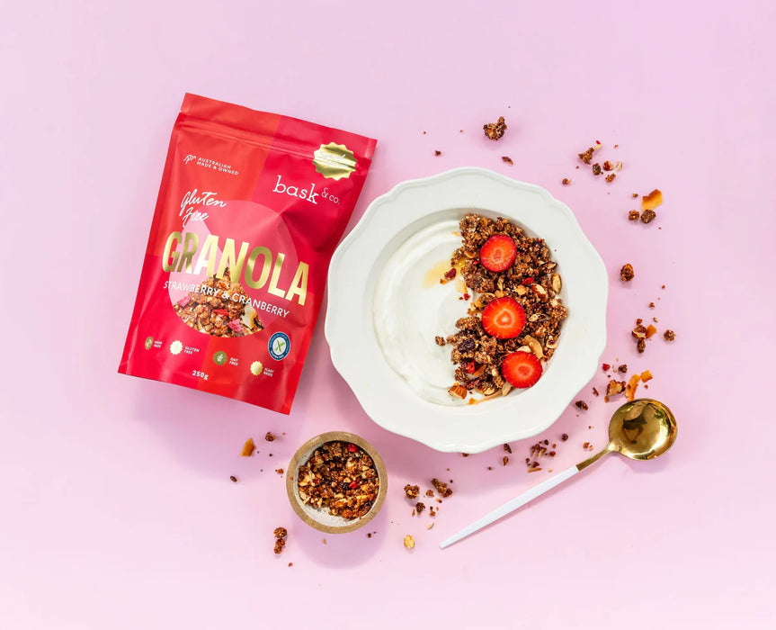 BASK & Co | Strawberry & Cranberry "Special Edition" Gluten Free Granola | 250g