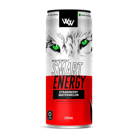 White Wolf Nutrition Smart Energy Drink Strawberry & Watermelon 330ml