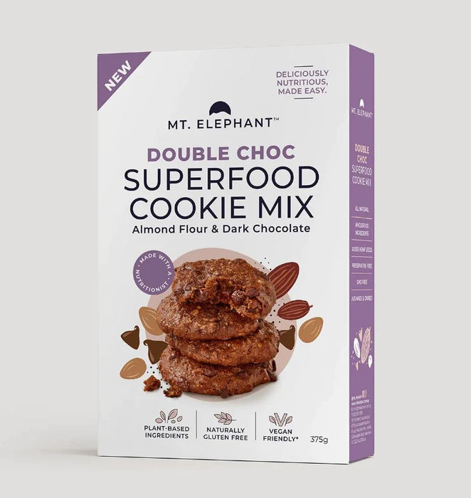 MT. ELEPHANT DOUBLE CHOC SUPERFOOD COOKIE MIX 375G