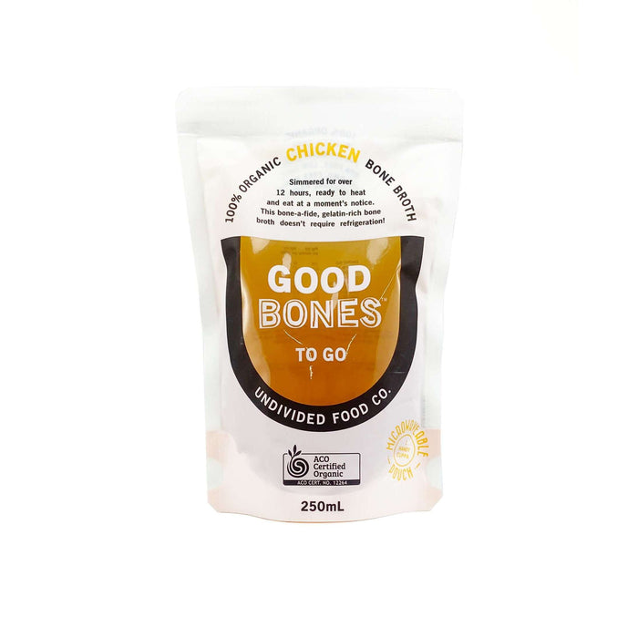GOOD BONES To Go 100% Certified Organic Chicken Bone Broth 250ml